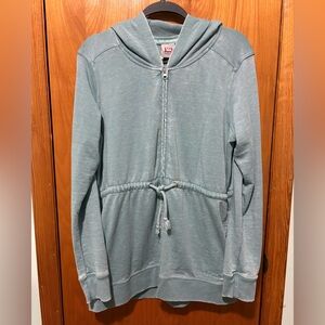 Avalanche Women’s - Size Large - Sky Blue Faded-Wash Zip-Hoodie